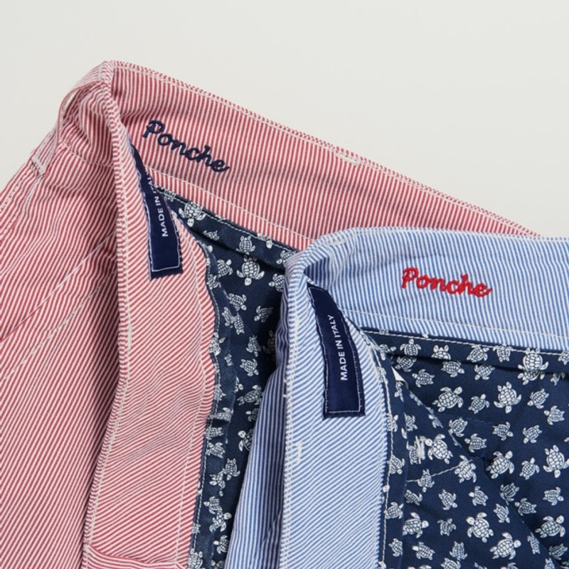 Men Chino Micro Stripes Bermuda Shorts 9