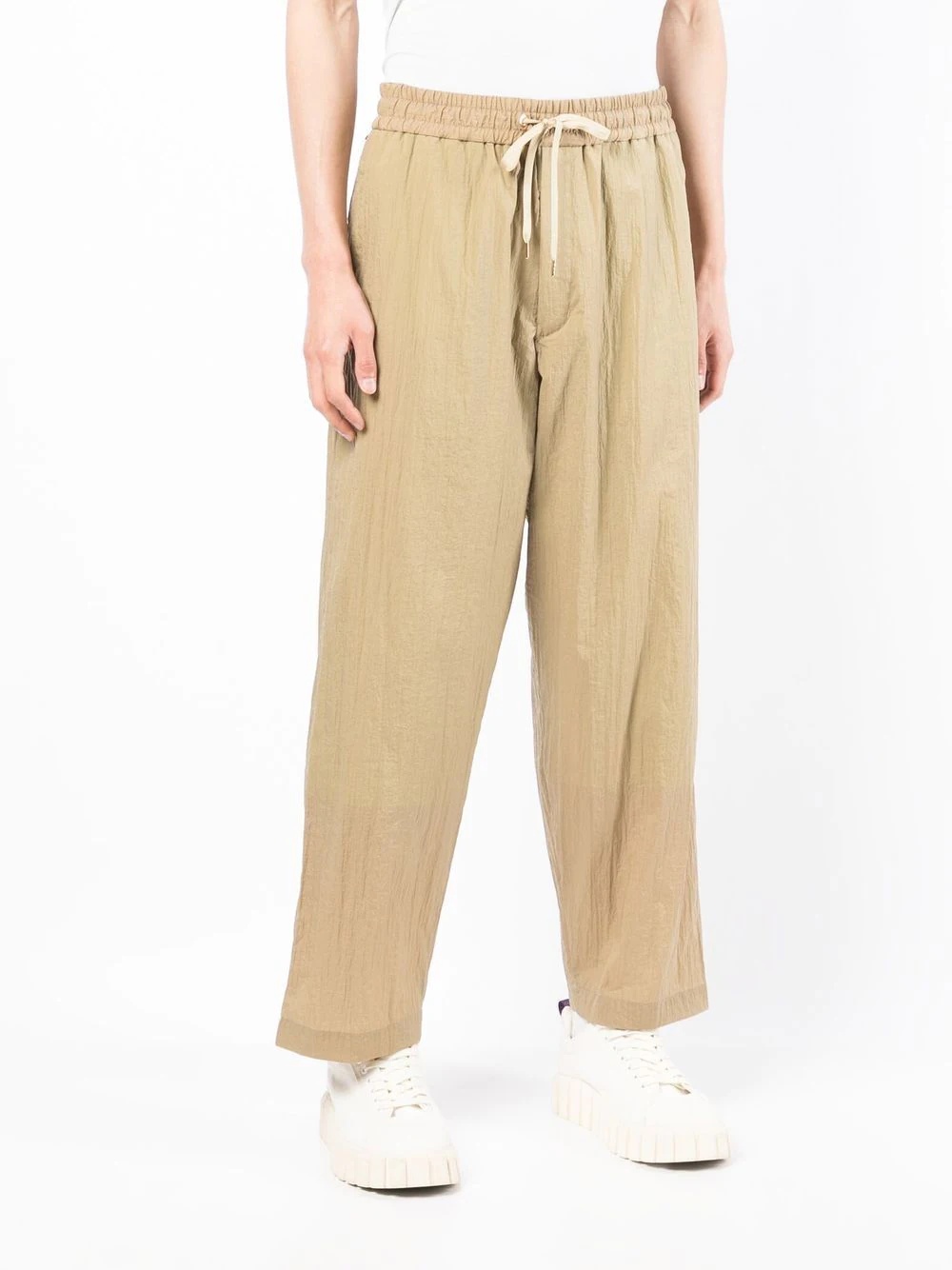 wide leg cropped trousers - 3