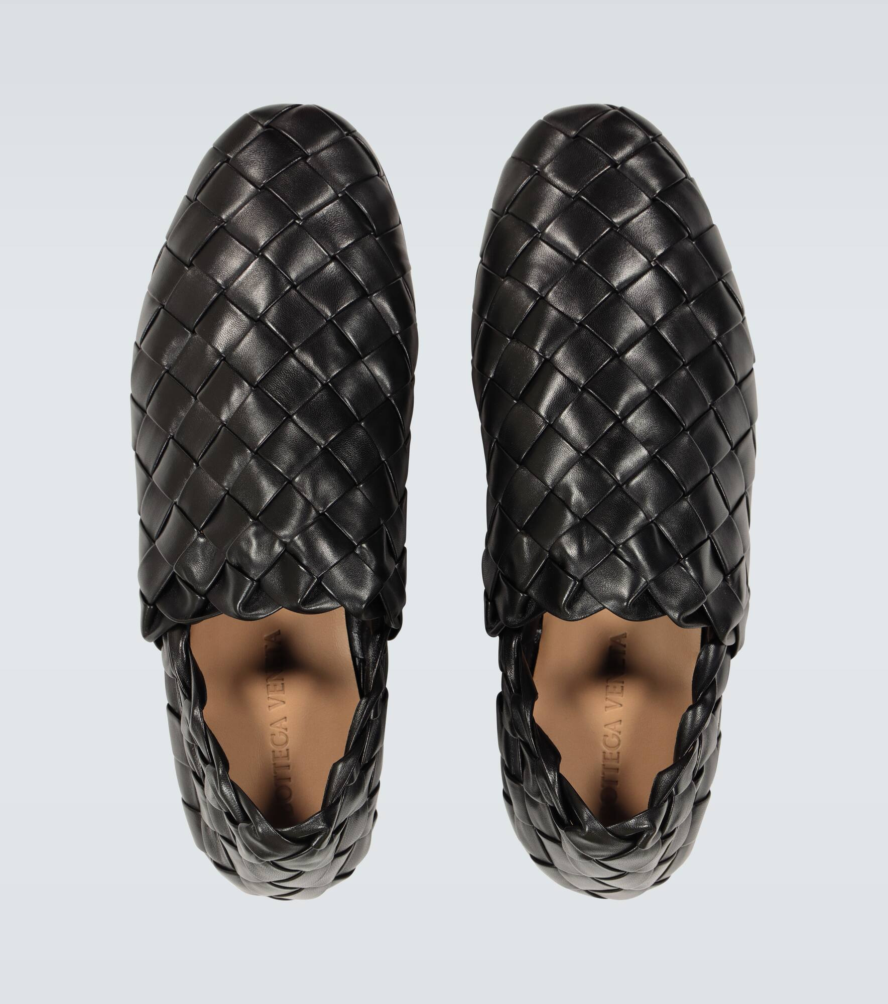 Intreccio leather slippers - 4