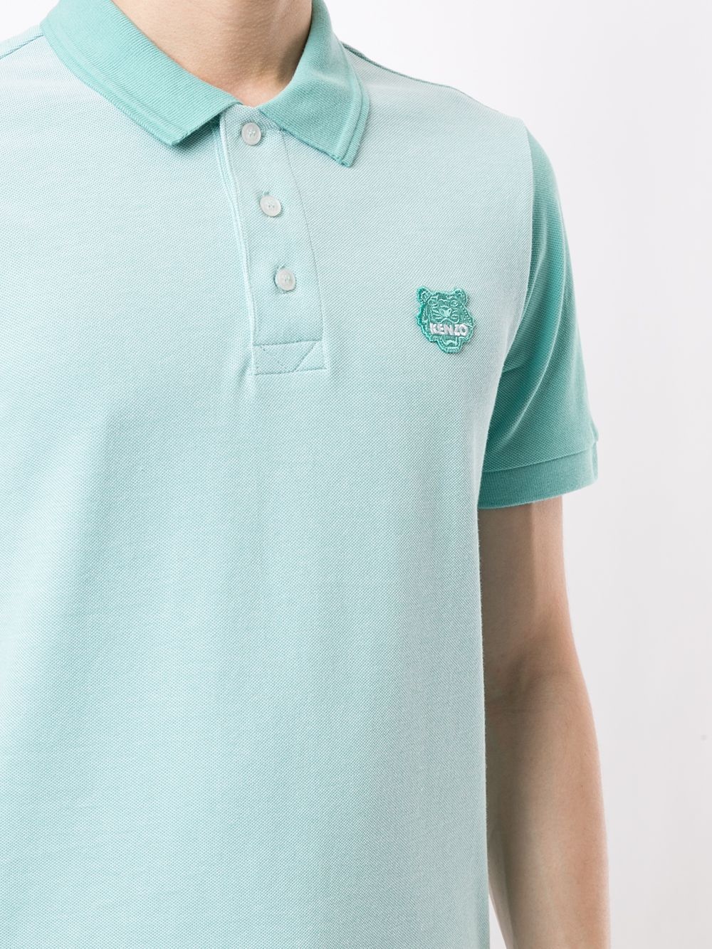 Tiger embroidered polo shirt - 5