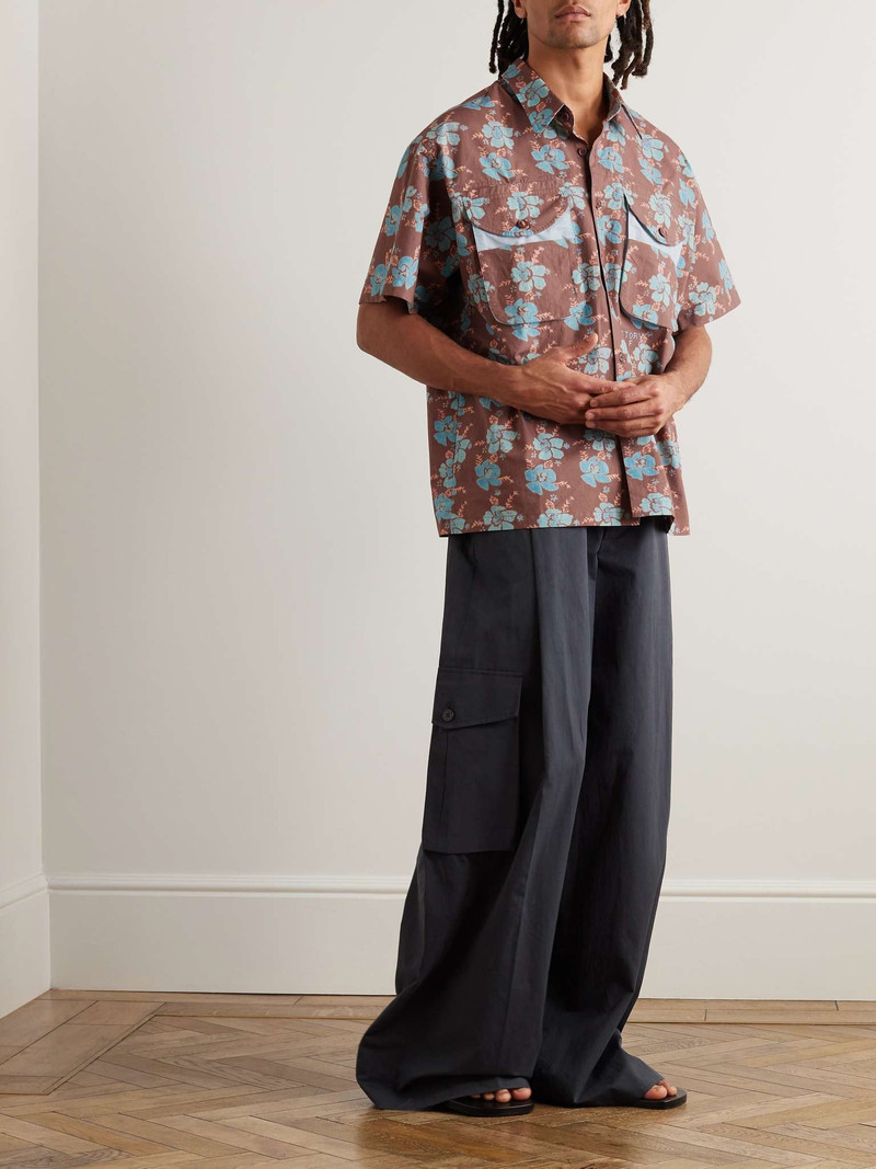 Story mfg. Coch Floral-Print Organic Cotton Shirt outlook