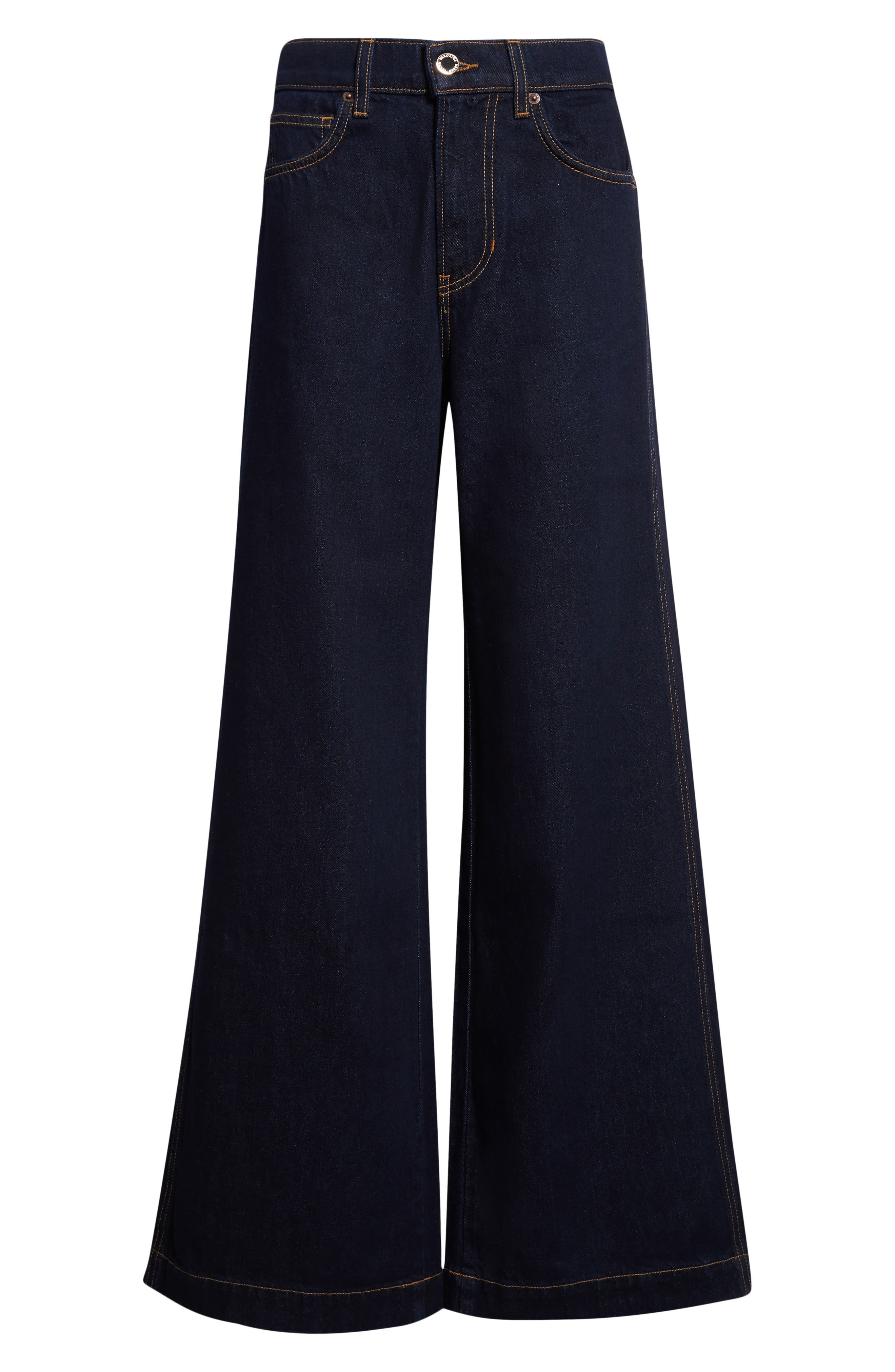 Veronica Beard Kasey Wide Leg Jeans in Indigo Rinse at Nordstrom - 6