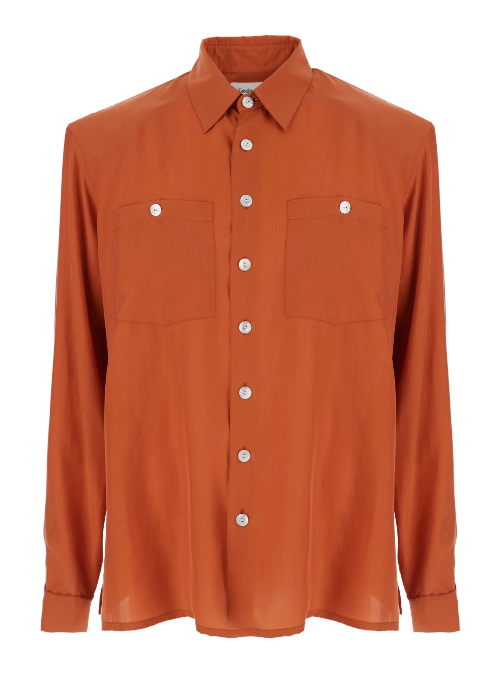 Saint Laurent Men Look 1 Camicia In Seta Spalla Rigida - 1