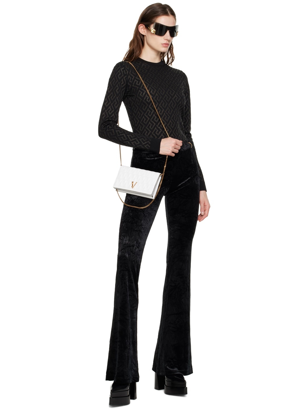 Black 'La Greca' Sweater - 5