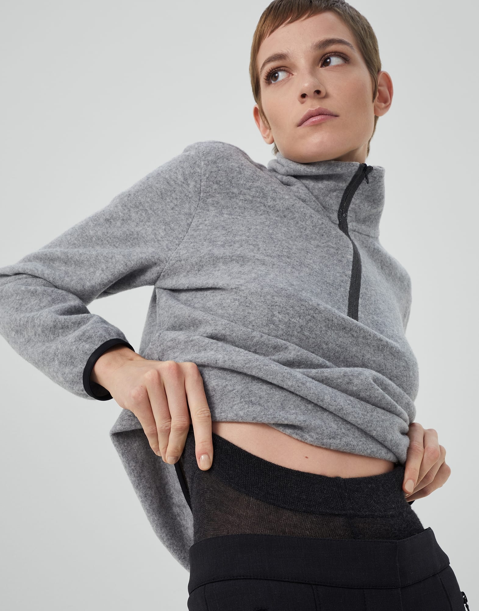Stretch cashmere knit leggings - 3