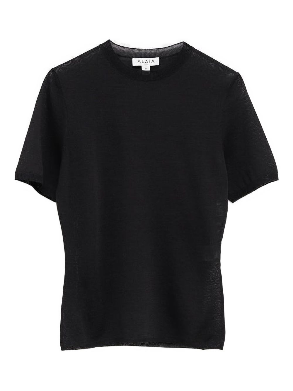 short-sleeve knitted T-shirt - 1