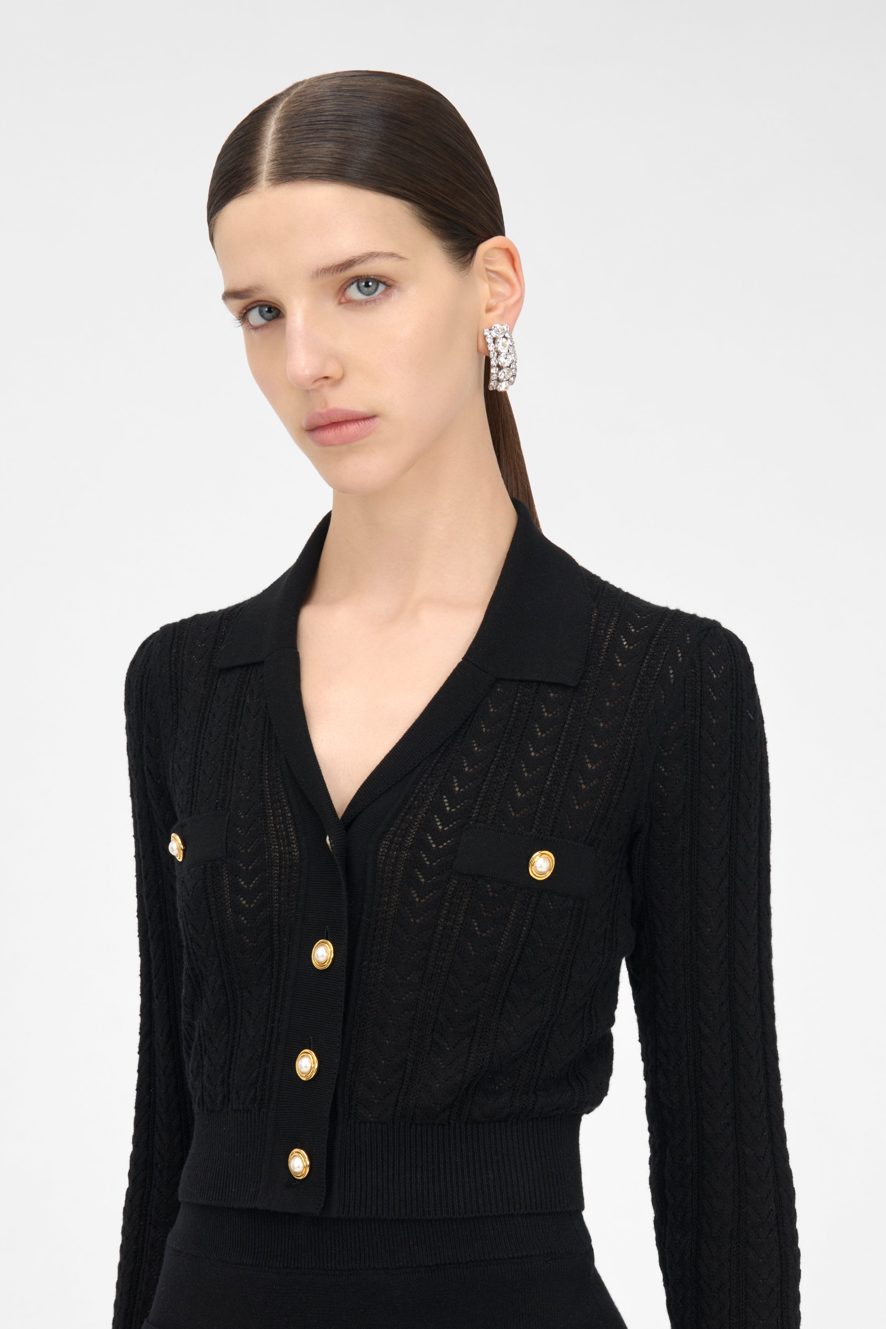 COTTON AND CASHMERE BLEND CARDIGAN - 5