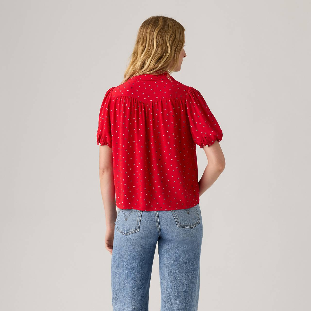 LEA SHORT-SLEEVE BLOUSE - 4