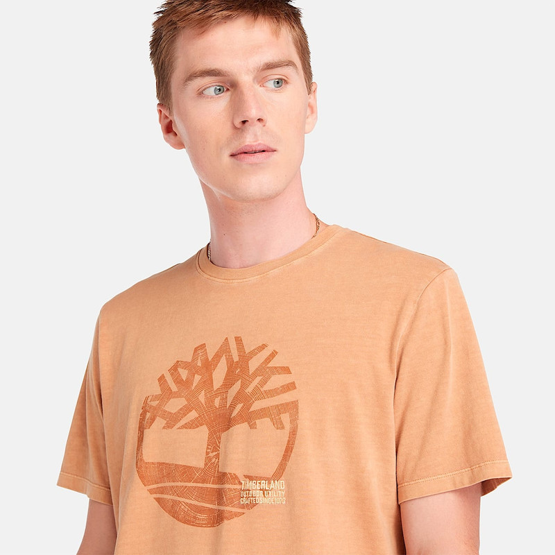 Men's Merrymack River Garment Dye Logo Graphic T-Shirt 4