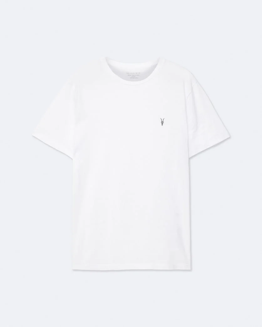 BRACE BRUSHED COTTON CREW NECK T-SHIRT - 1