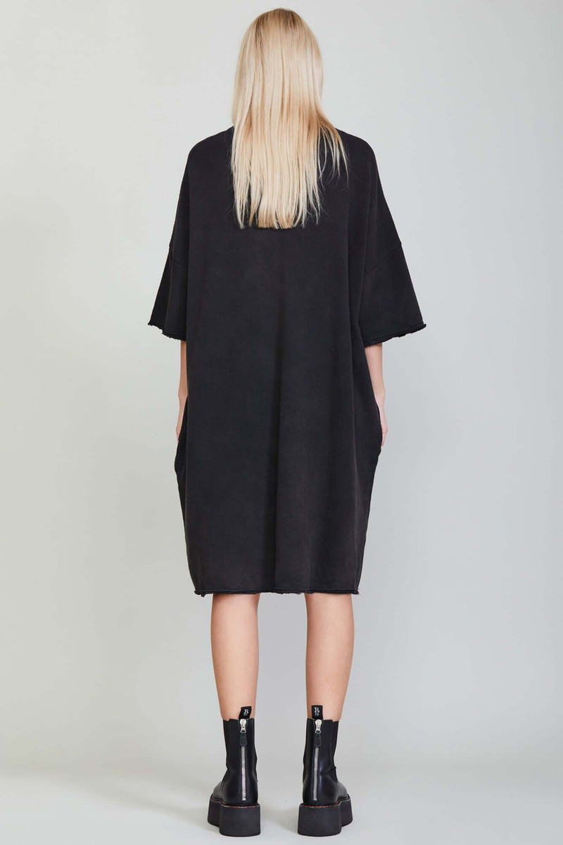 R13 ELONGATED TSHIRT DRESS - ACID BLACK outlook