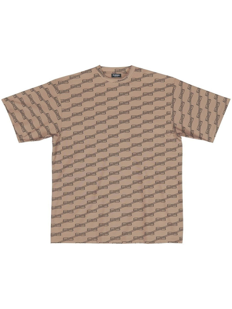 monogram-print short-sleeved T-shirt - 1