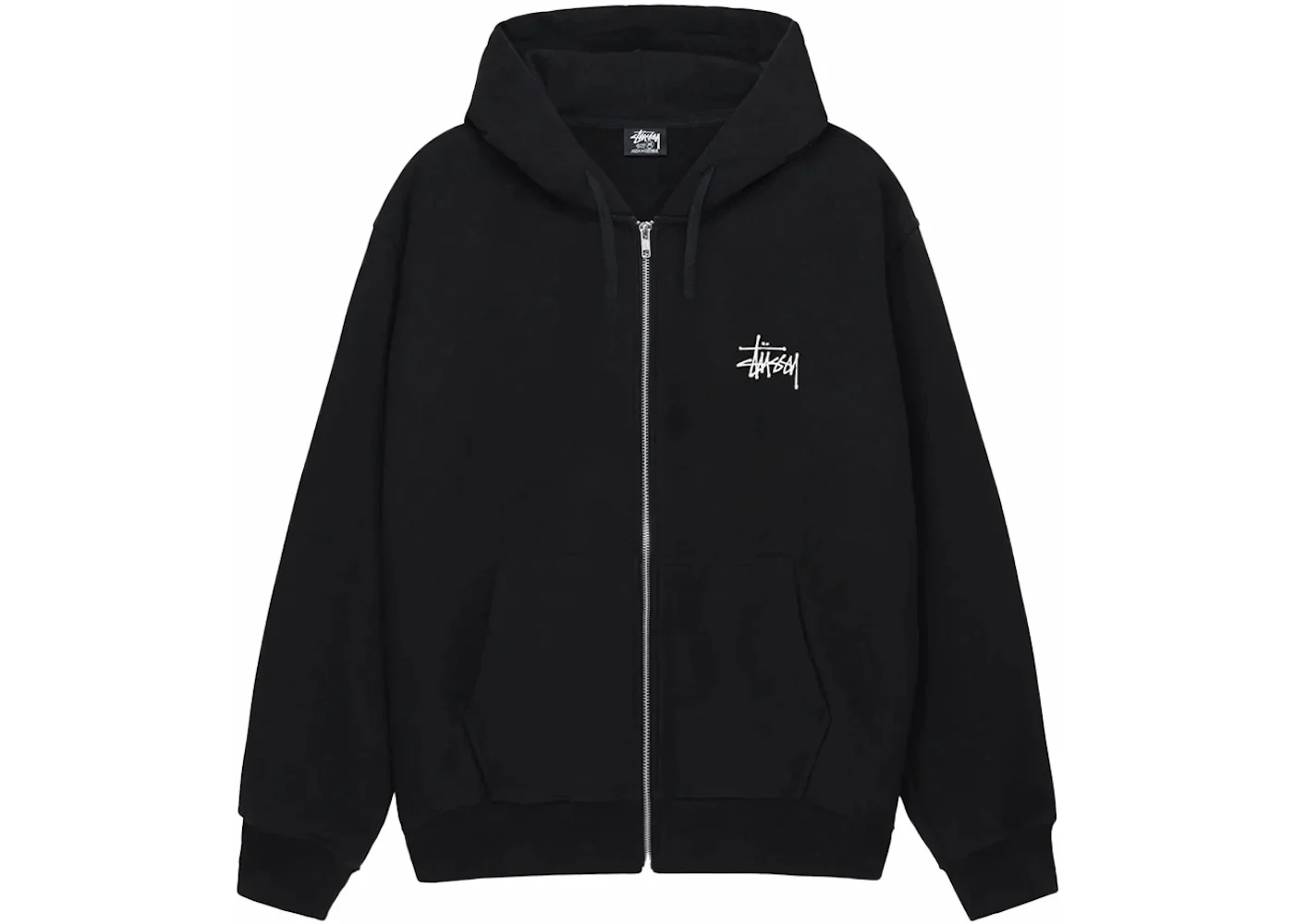 Stussy Basic Stussy Zip Hoodie Black - 1