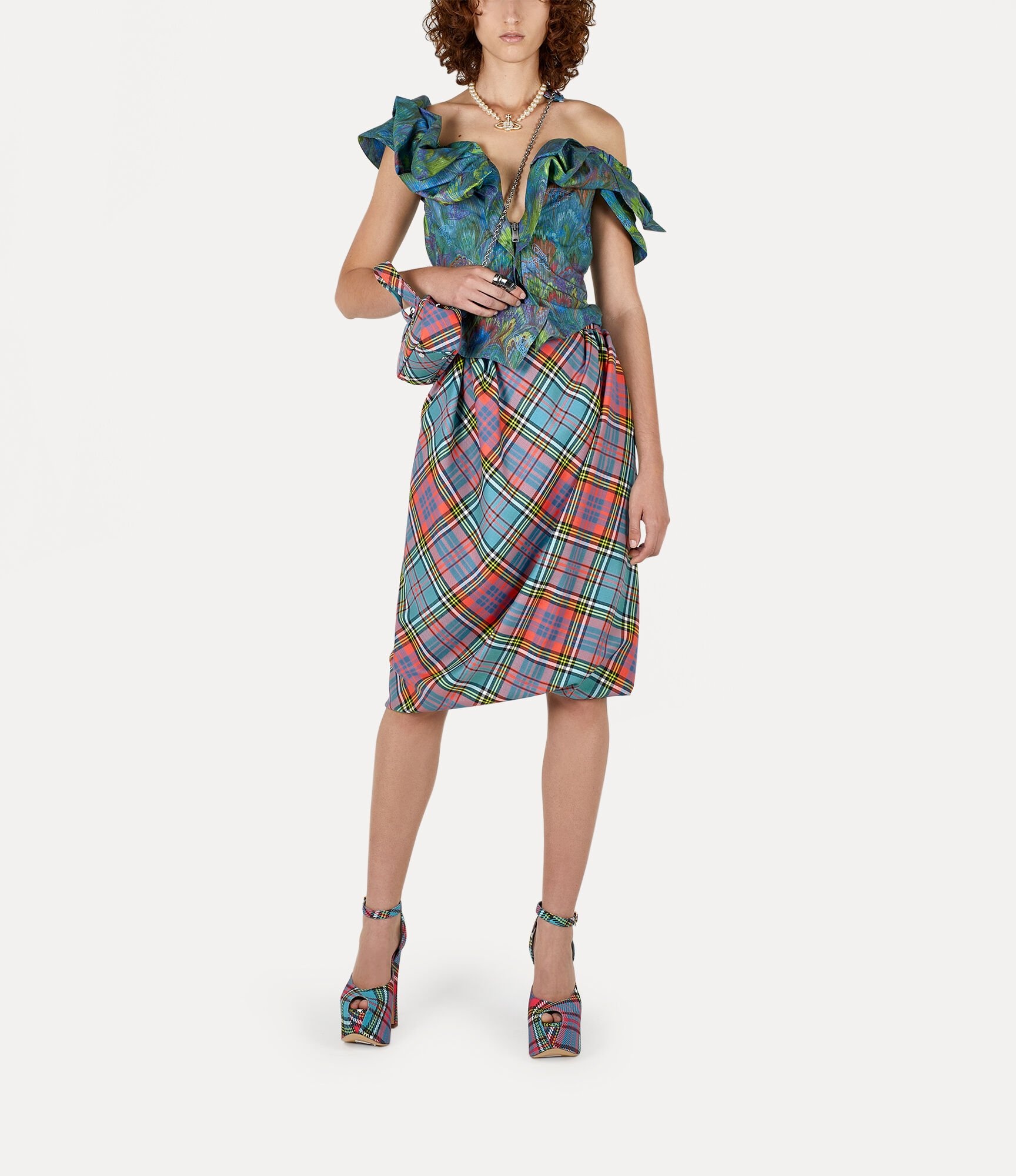 DRUNKEN DRAPE SKIRT - 2