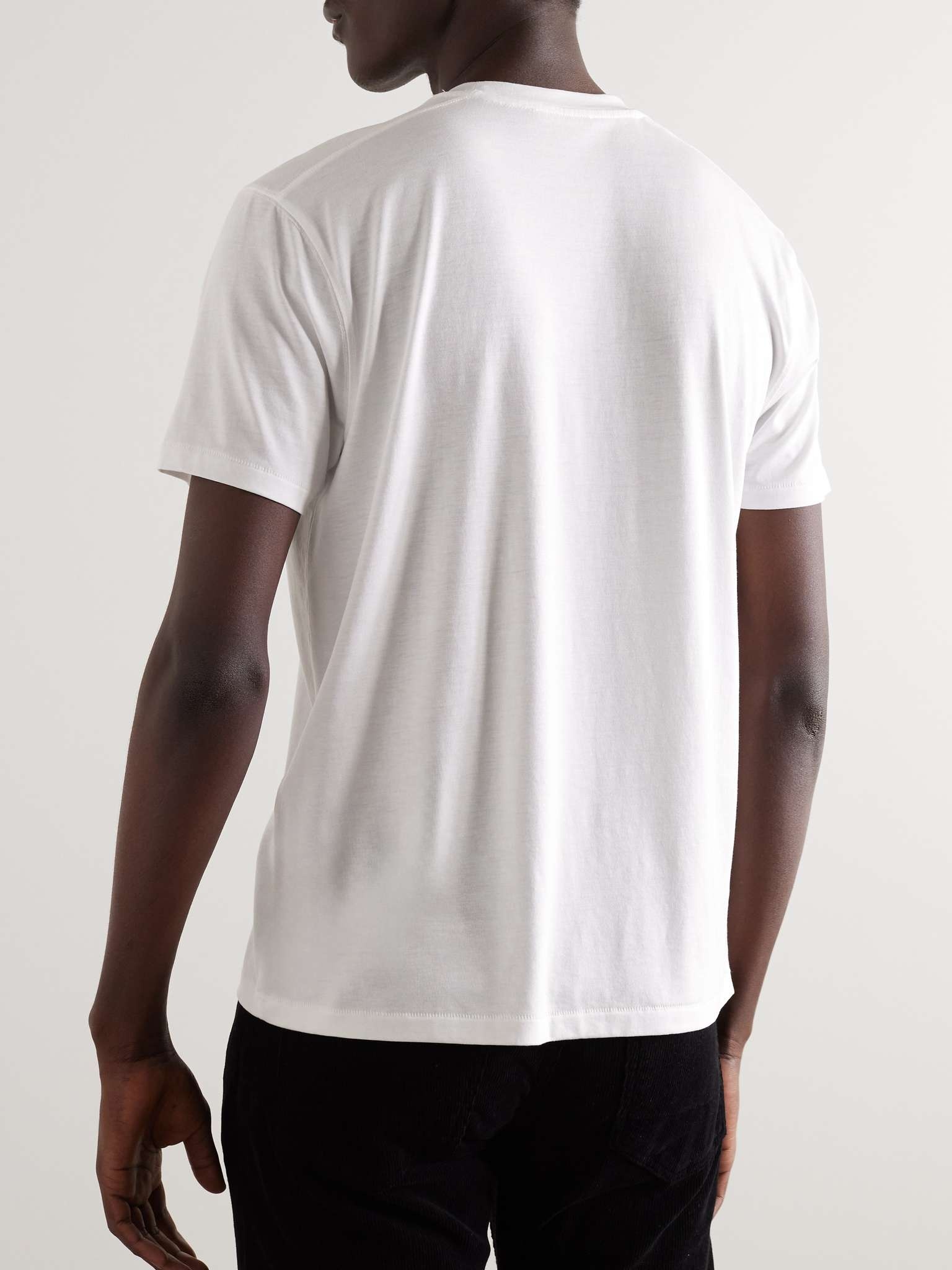 Slim-Fit Lyocell and Cotton-Blend Jersey T-Shirt - 4