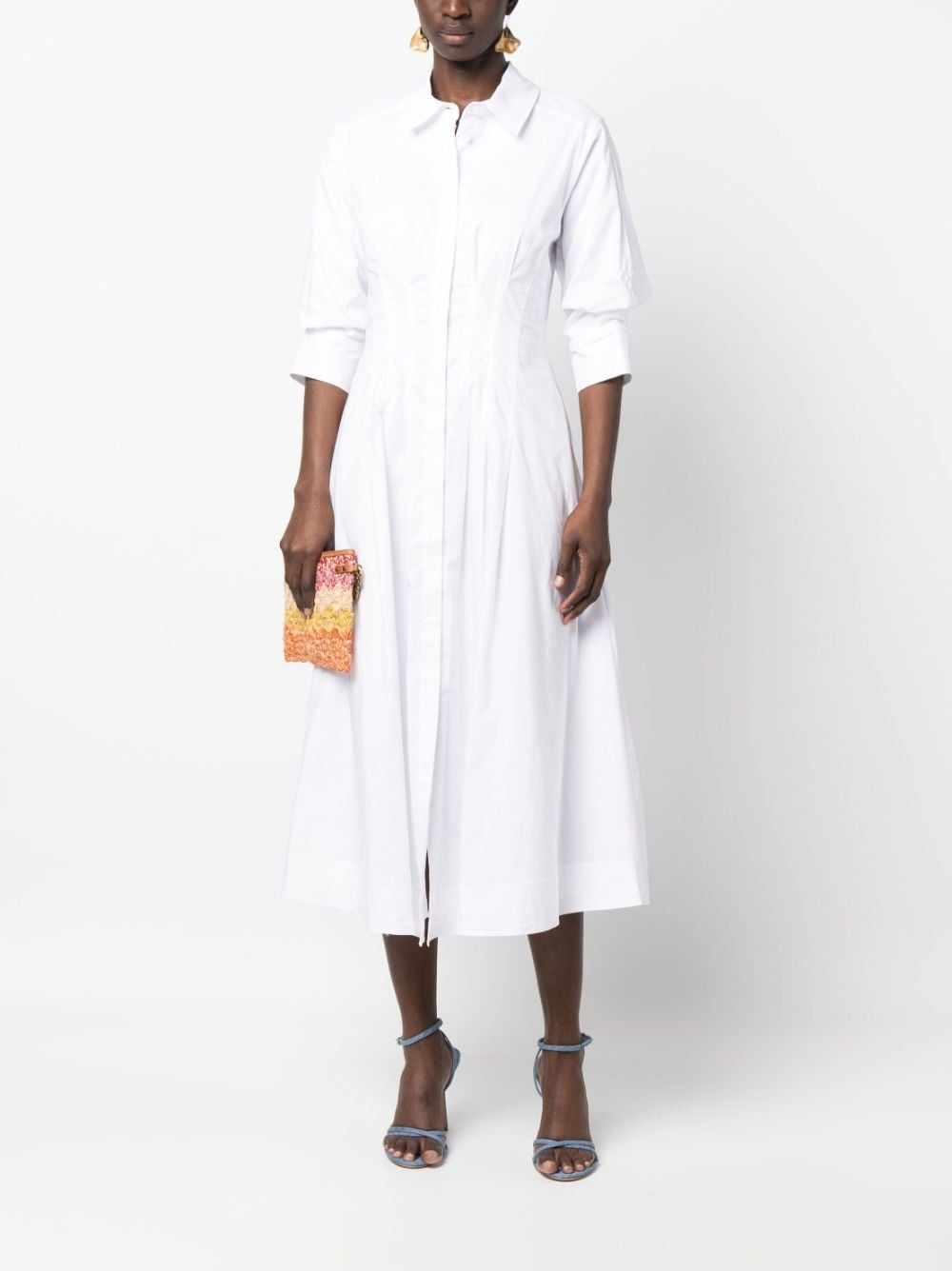 Jazz pintuck midi dress - 2