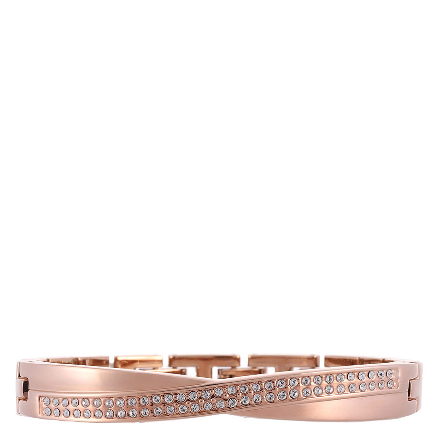 Timex - Timex Trend Quartz Crystal Rose Gold Dial Ladies Watch and Bracelet Set TW2T57900 - 4