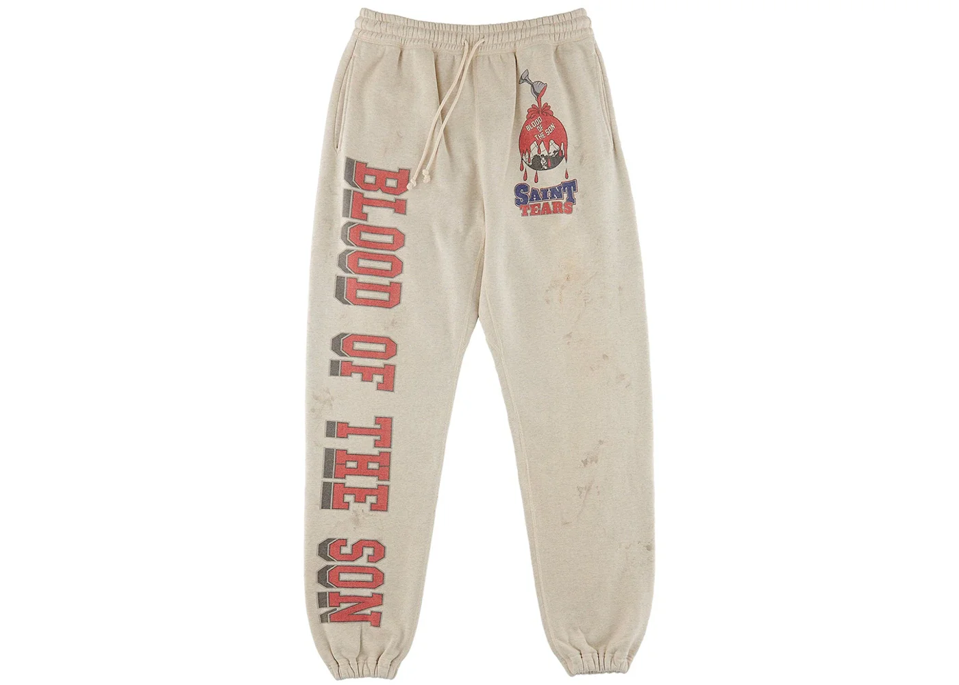 Saint Mxxxxxx x Denim Tears Holy Grail Sweatpants Vintage Grey - 1