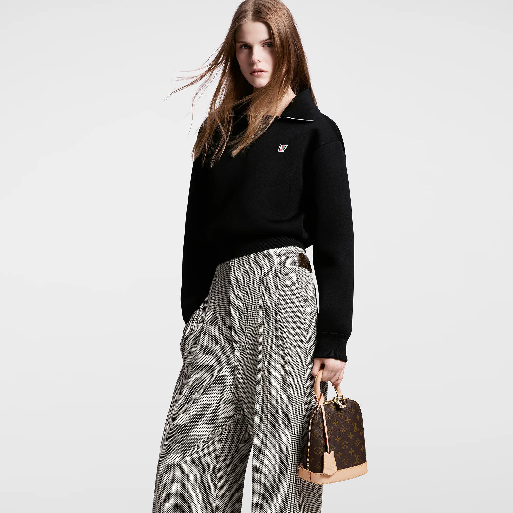 Zigzag Fitted High Waist Pants - 5