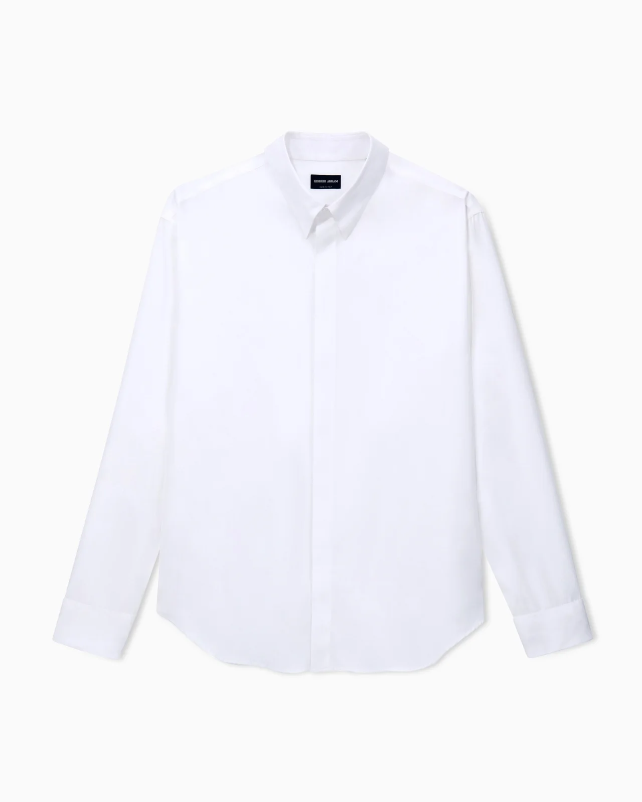 SHIRT REGULAR FIT SOLID COTTON TWILL - 1