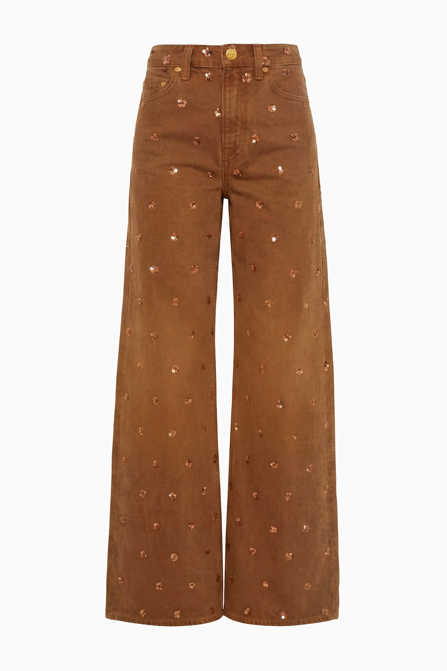 The Willow Embellished Wide Leg Jean - 1