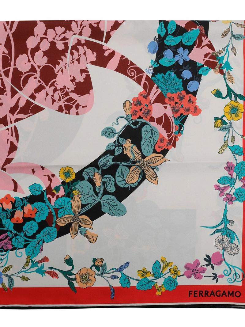 FERRAGAMO pegaso-print scarf outlook