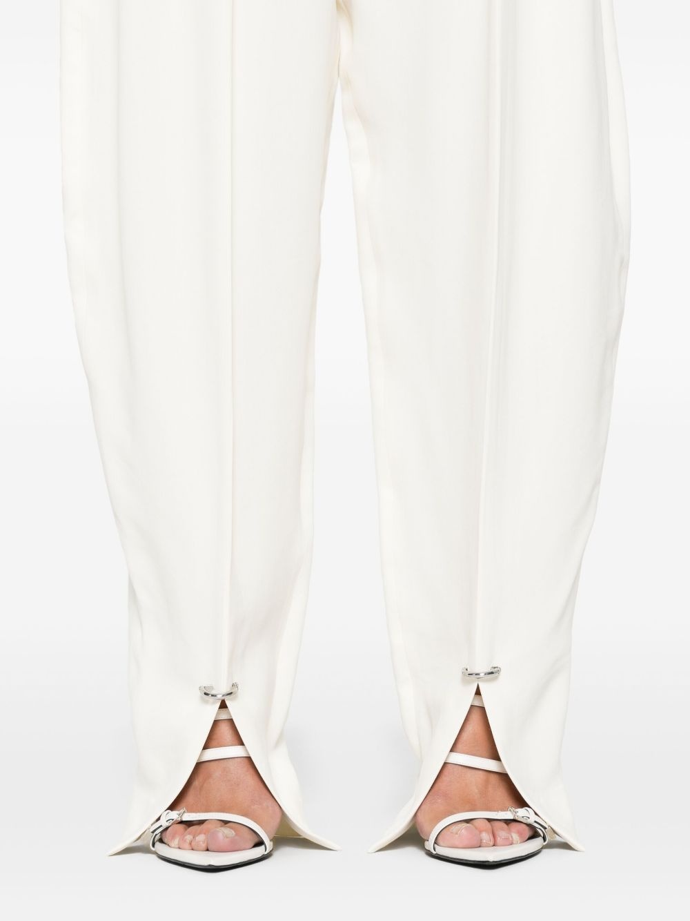 pierced tailored trousers - 5
