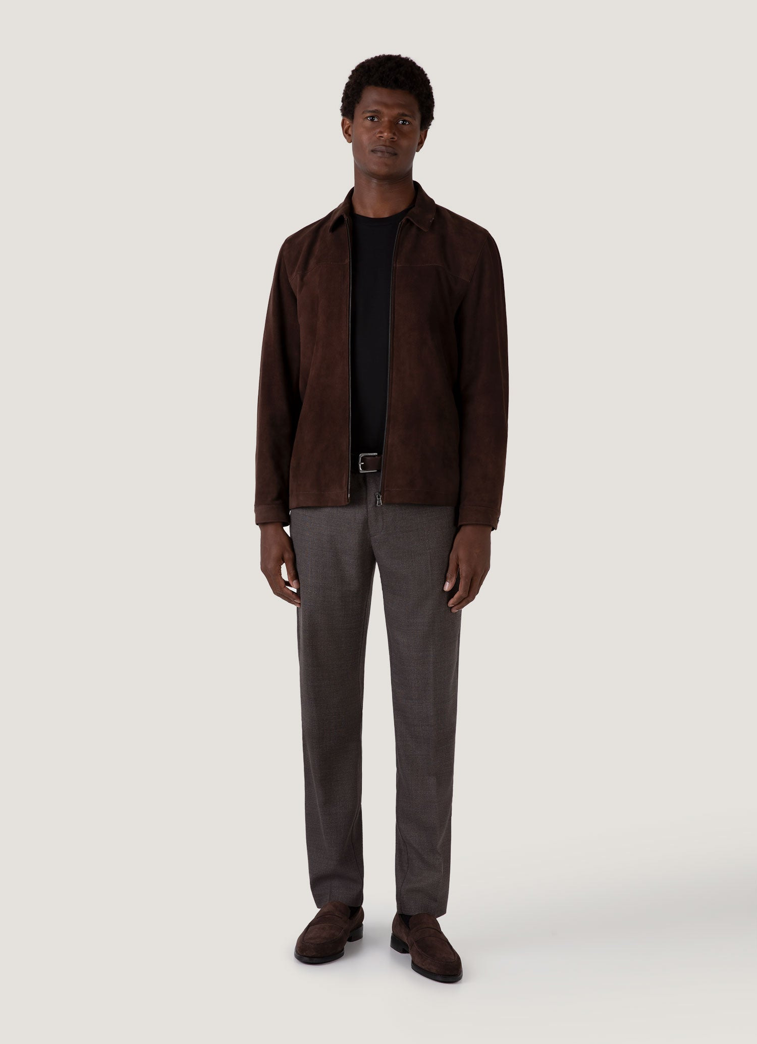 Suede Harrington Jacket - 3