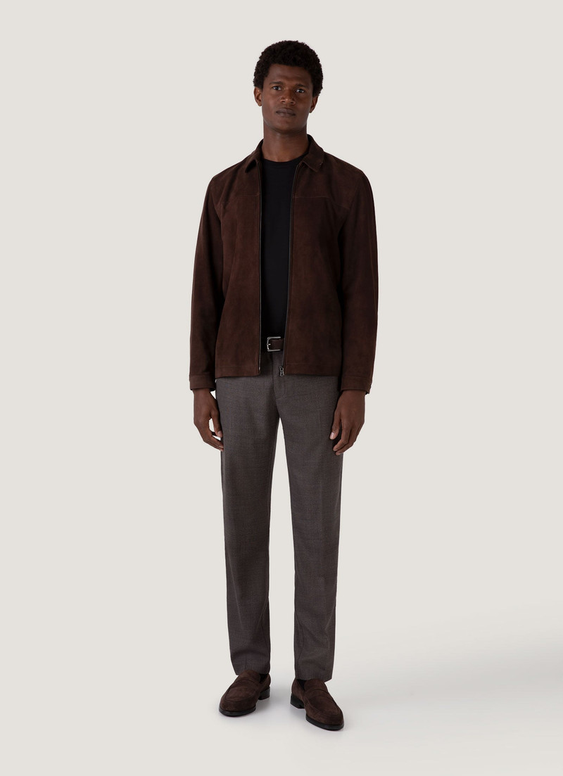 Sunspel Suede Harrington Jacket outlook