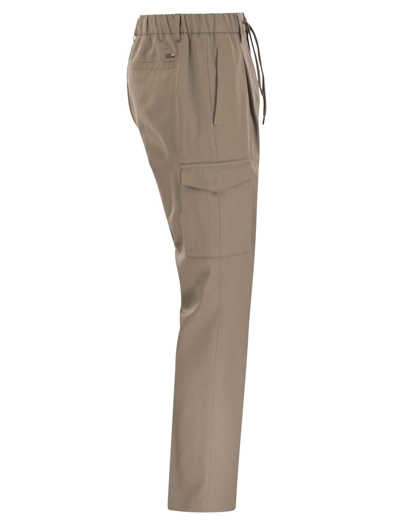 Herno Men Pure Cotton Resort Cargo Trousers - 3