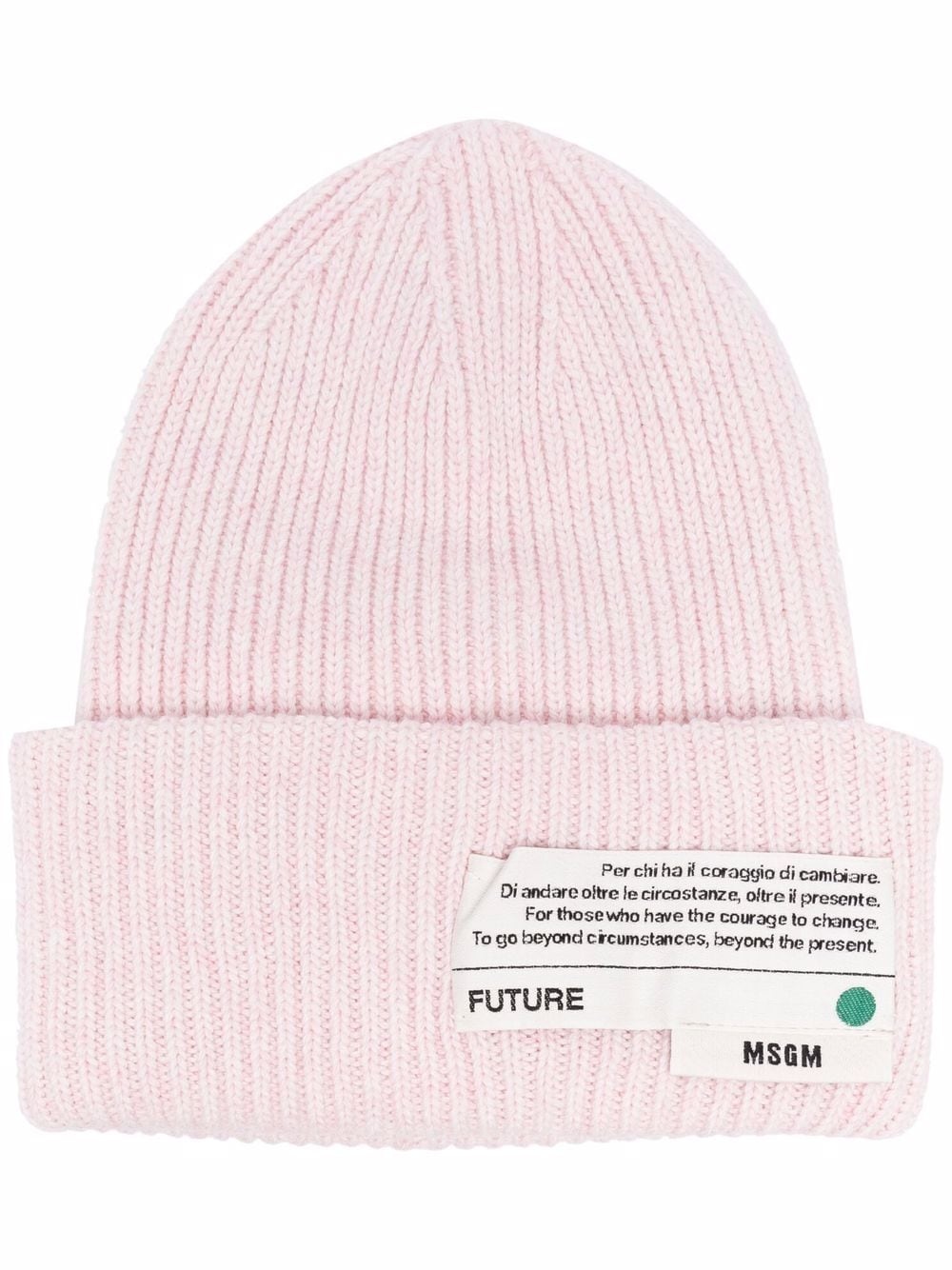 logo-patch beanie - 1