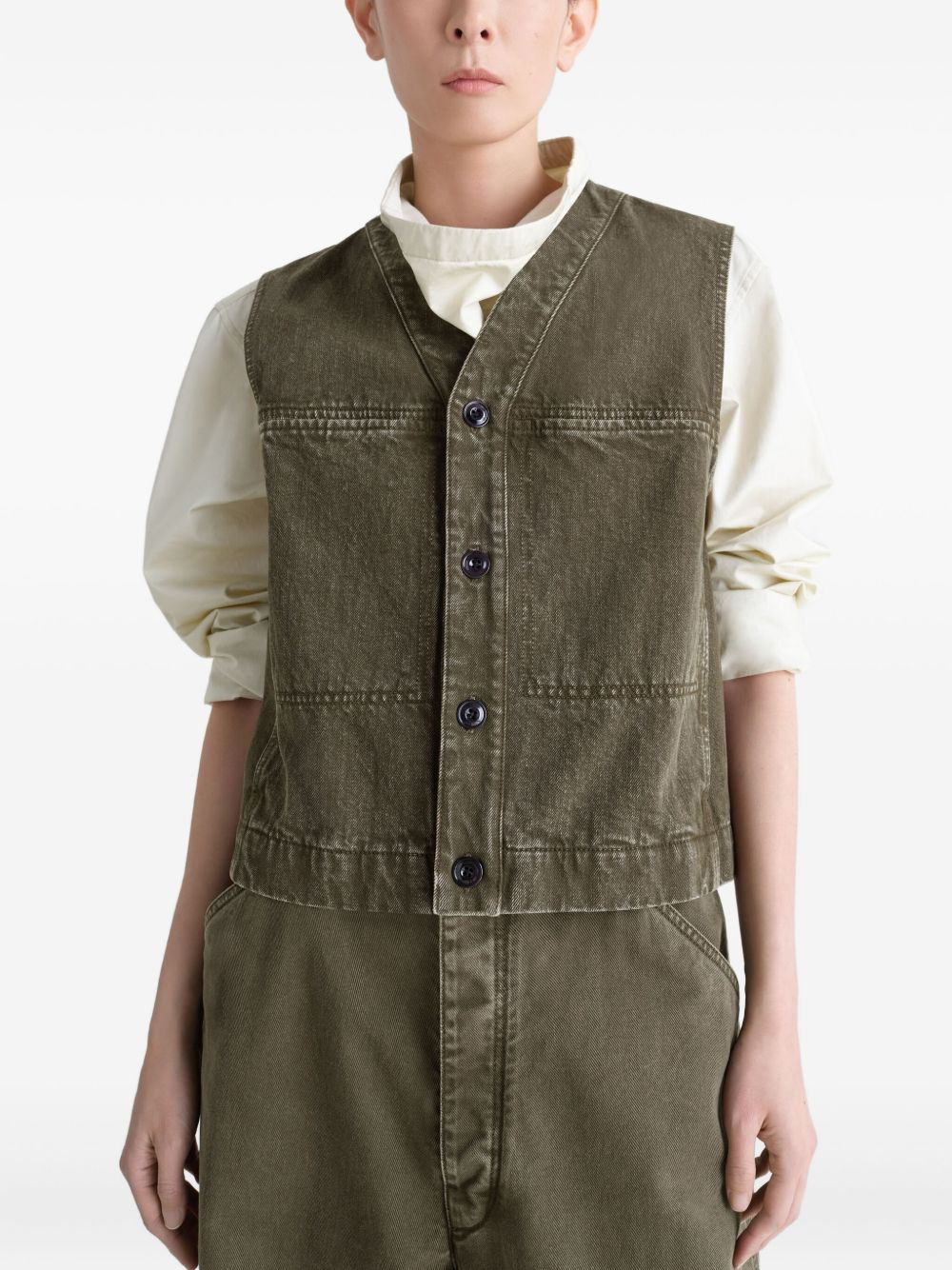 button-up gilet - 3