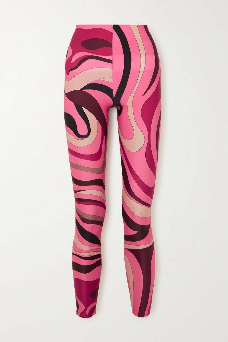 Printed stretch leggings 1