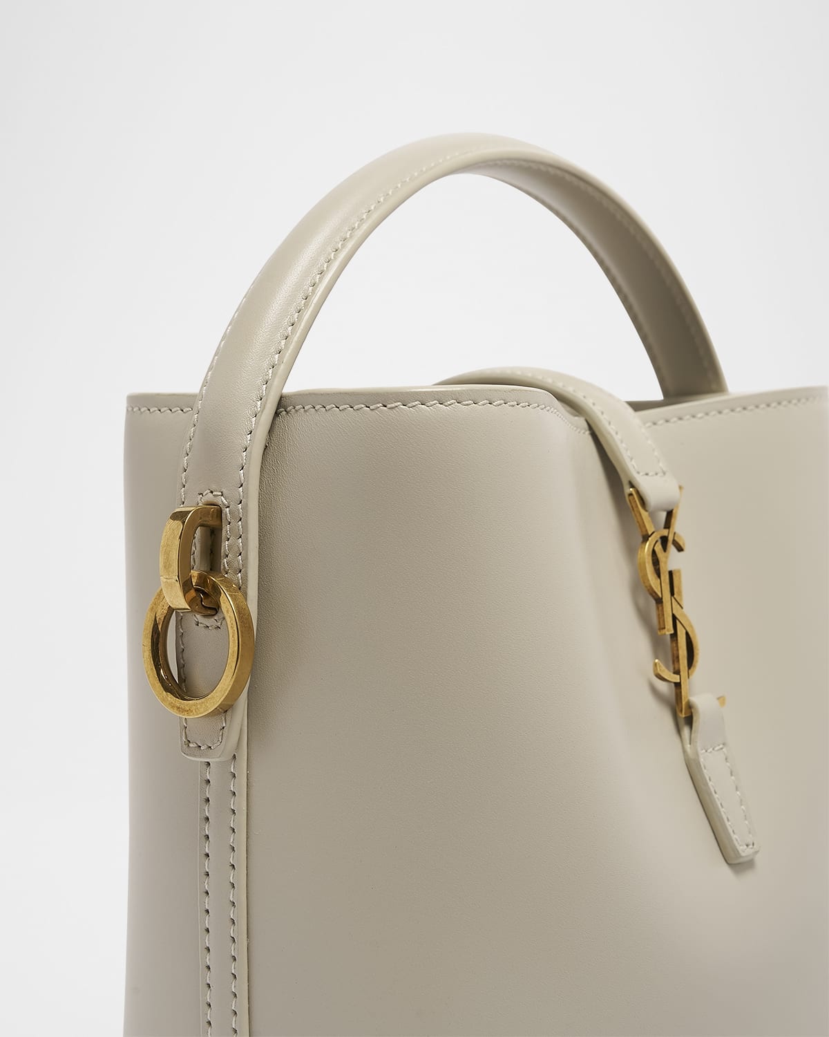 Le 37 Mini YSL Bucket Bag in Smooth Leather - 7