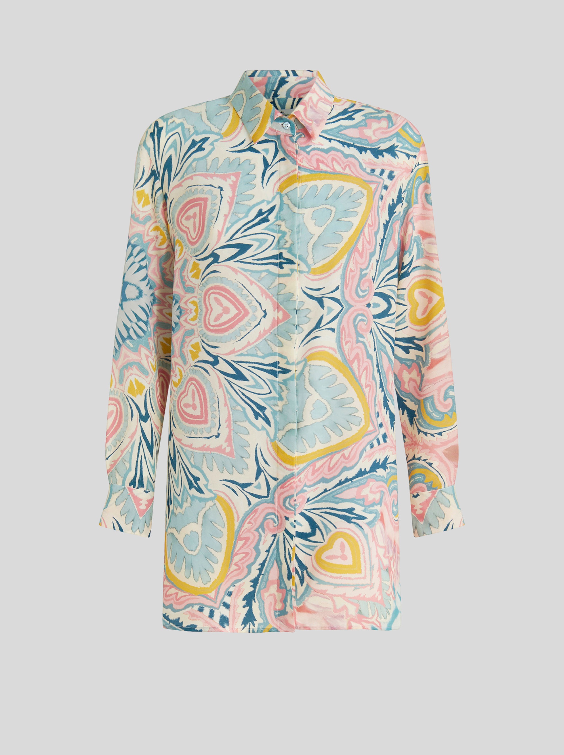 PAISLEY BUTTERFLY SILK SHIRT - 1