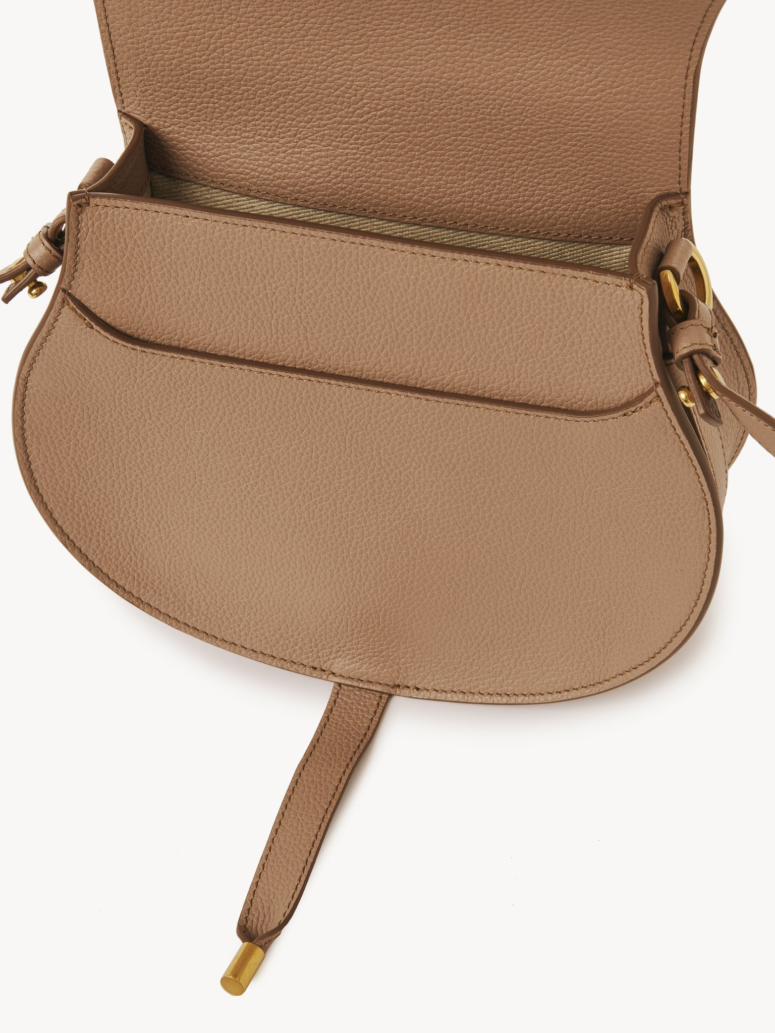 MARCIE SADDLE BAG IN GRAINED LEATHER - 4