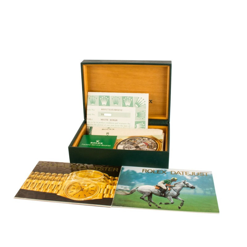 Rolex Lady Datejust 69173 White Roman Dial - 4