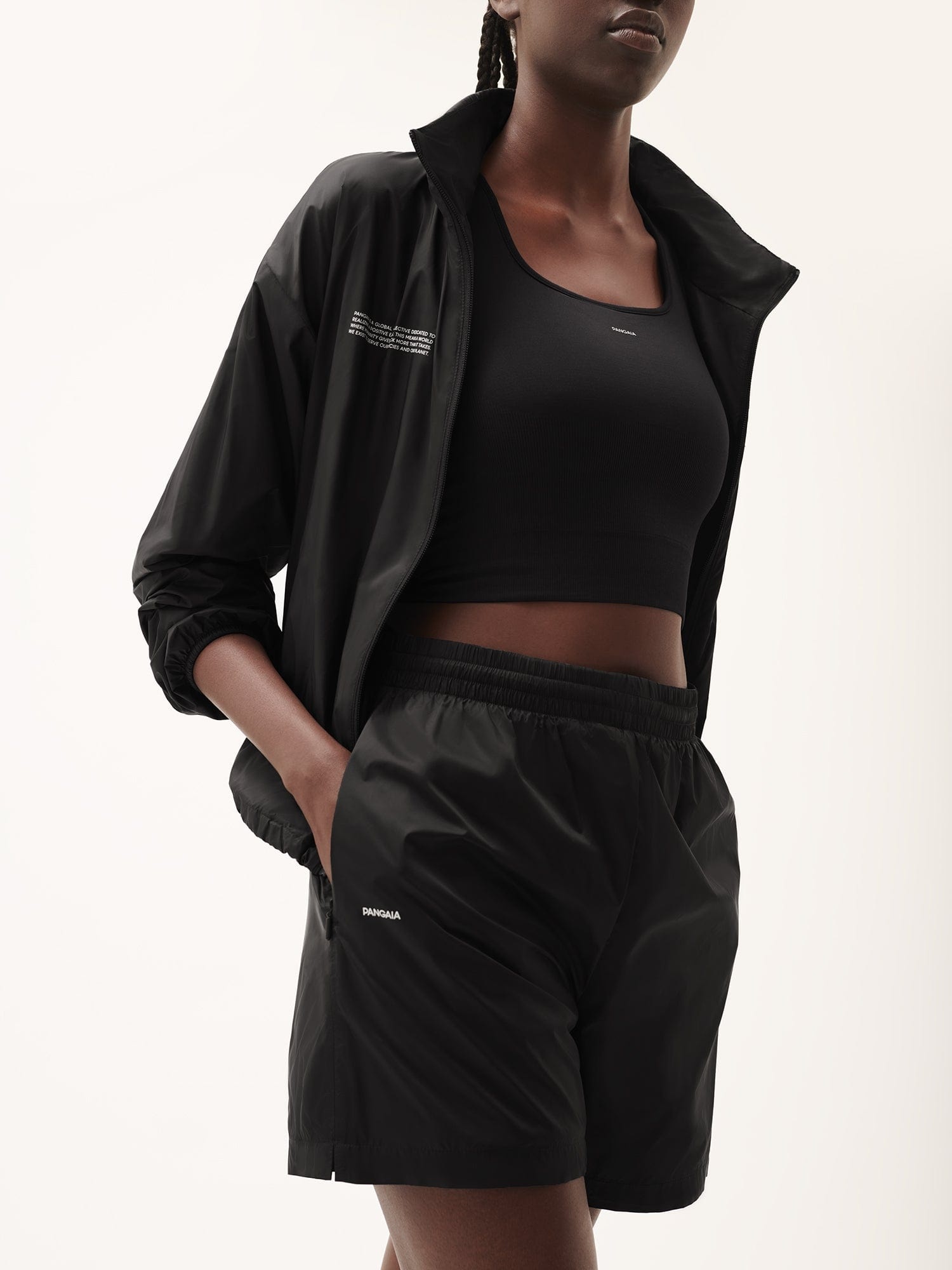 Womens DNA Recycled Nylon Shorts - Black - 4
