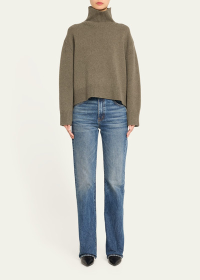 NILI LOTAN Omaira Funnel-Neck Wool Sweater outlook