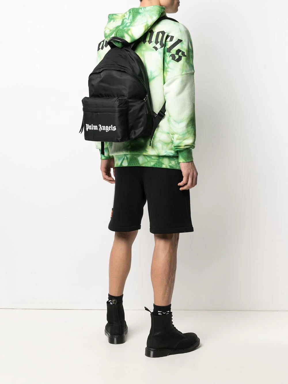 small logo print backpack - 2