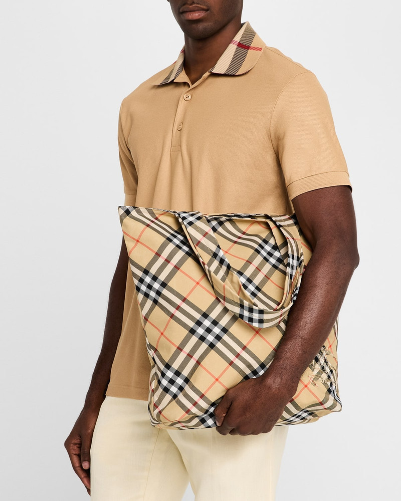 Burberry Men's Check Tote Bag outlook