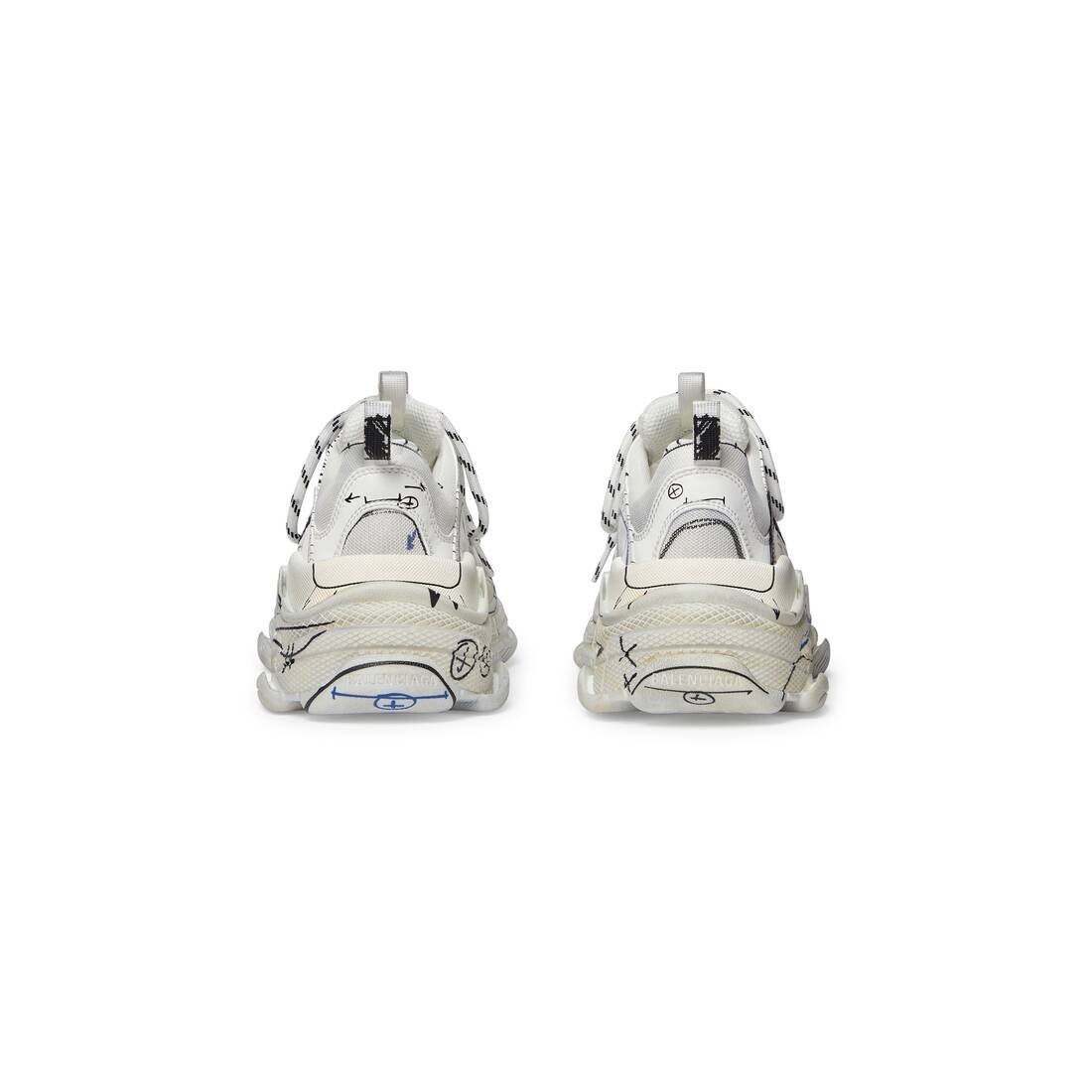 Men's Triple S Sketch Sneaker   in White - 5