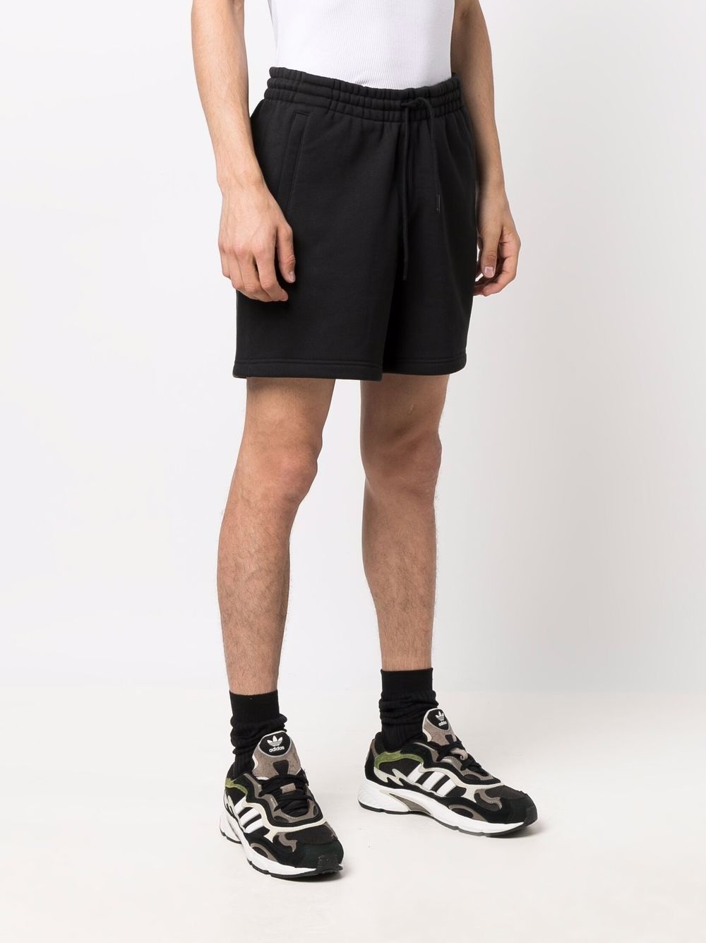 logo patch track shorts - 3