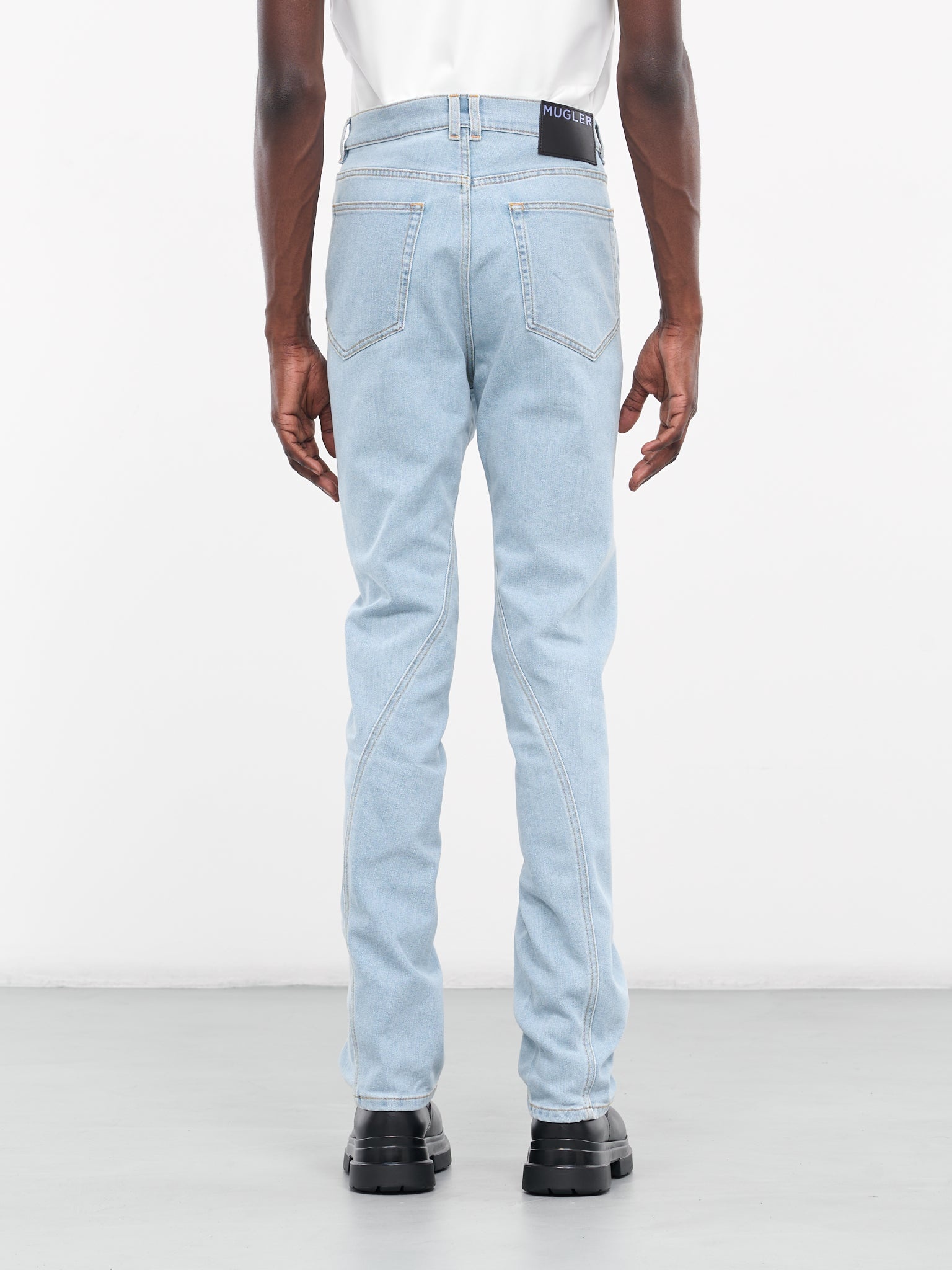 Twisted Seam Denim Jeans - 3