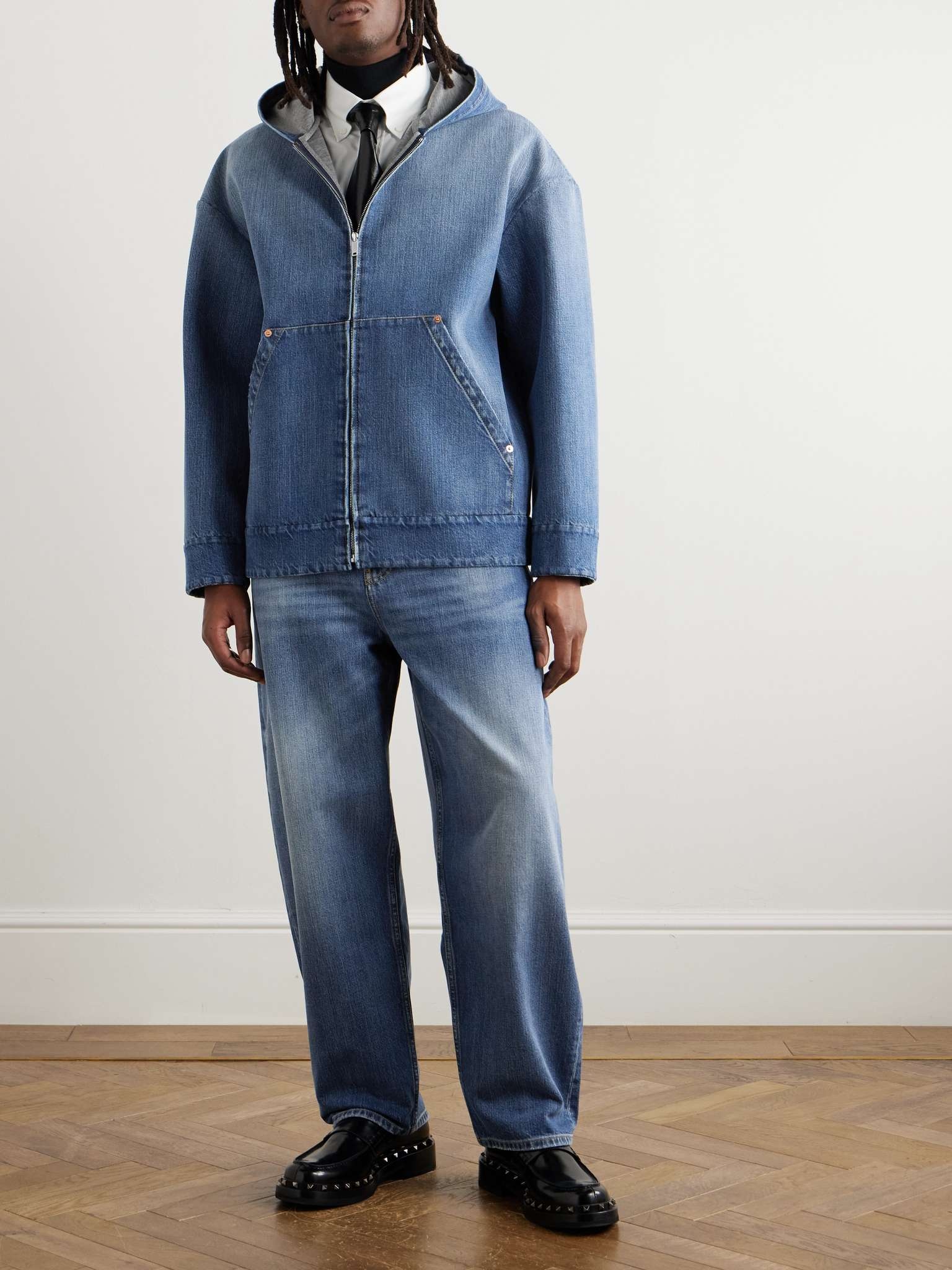 Valentino Denim Hooded Jacket | mrporter | REVERSIBLE