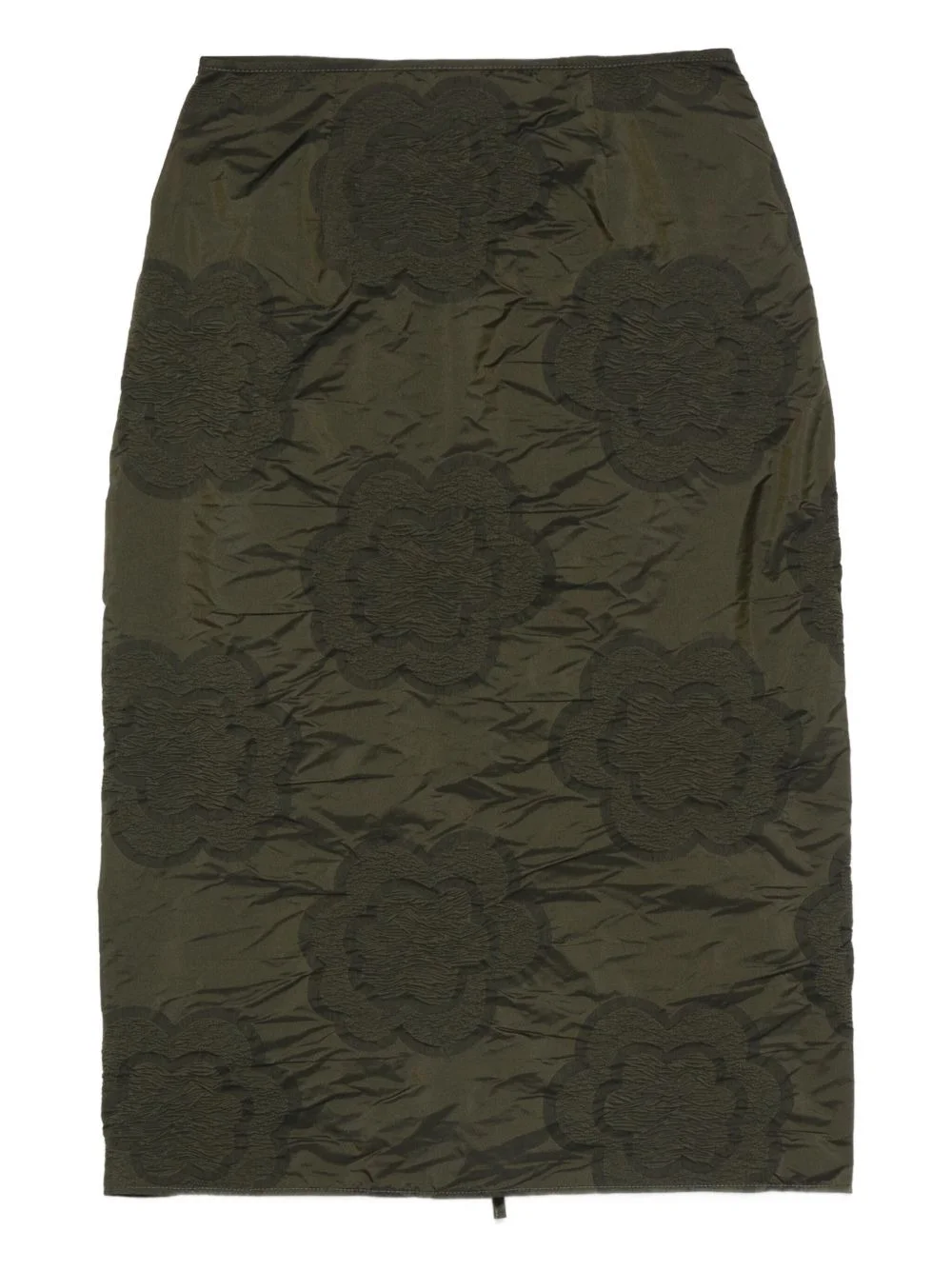flower-motif pencil skirt - 1