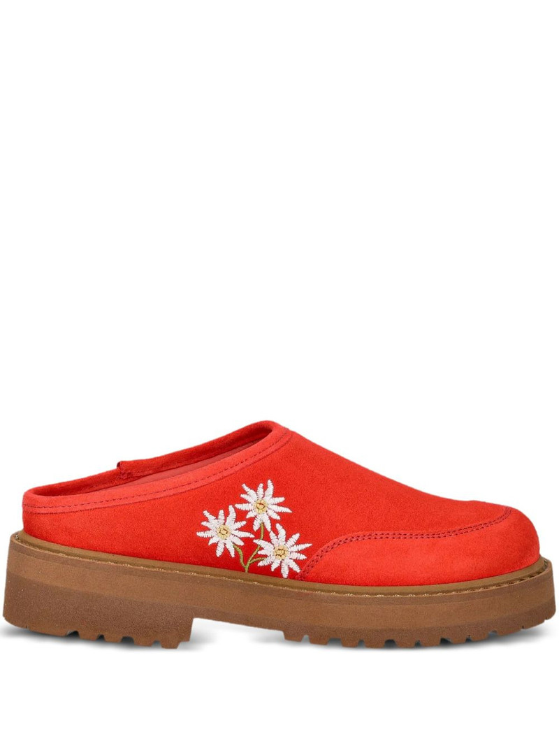 Maggiore Stella Alpina embroidered platform mules 1