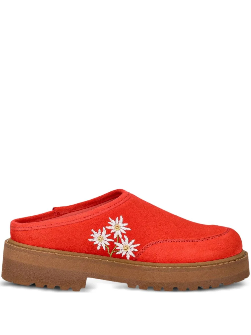 Maggiore Stella Alpina embroidered platform mules - 1