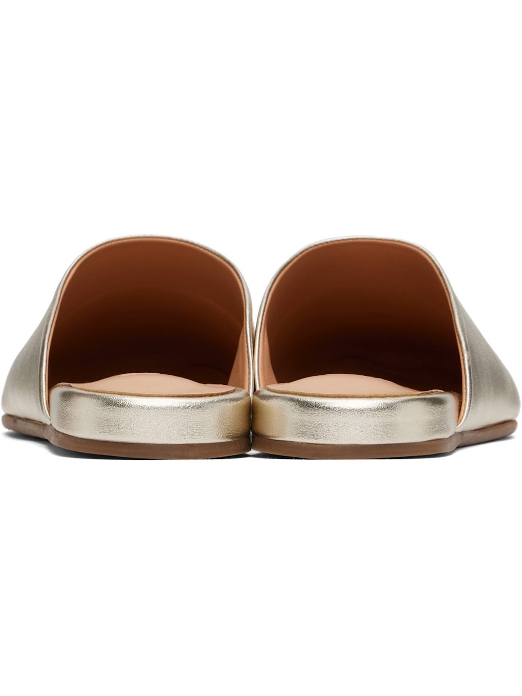 Gold 'The Slipper' Mules - 2