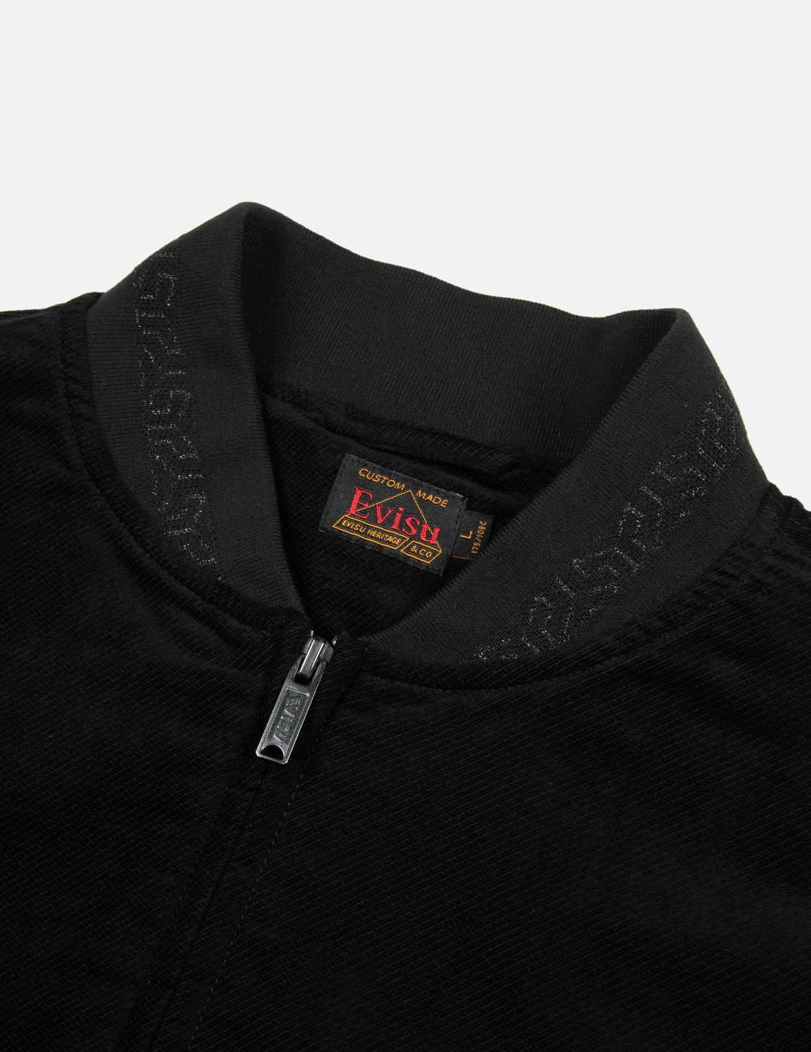 RHINESTONE KAMON AND LOGO RELAX FIT BOMBER JACKET - 9